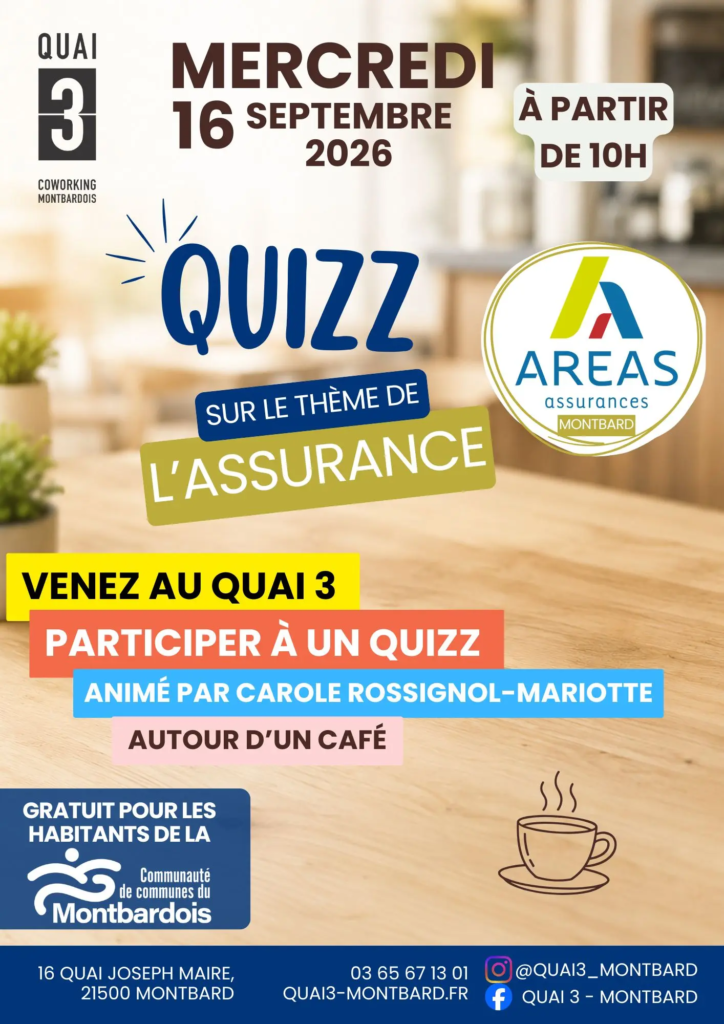 Affiche Café atelier assurance